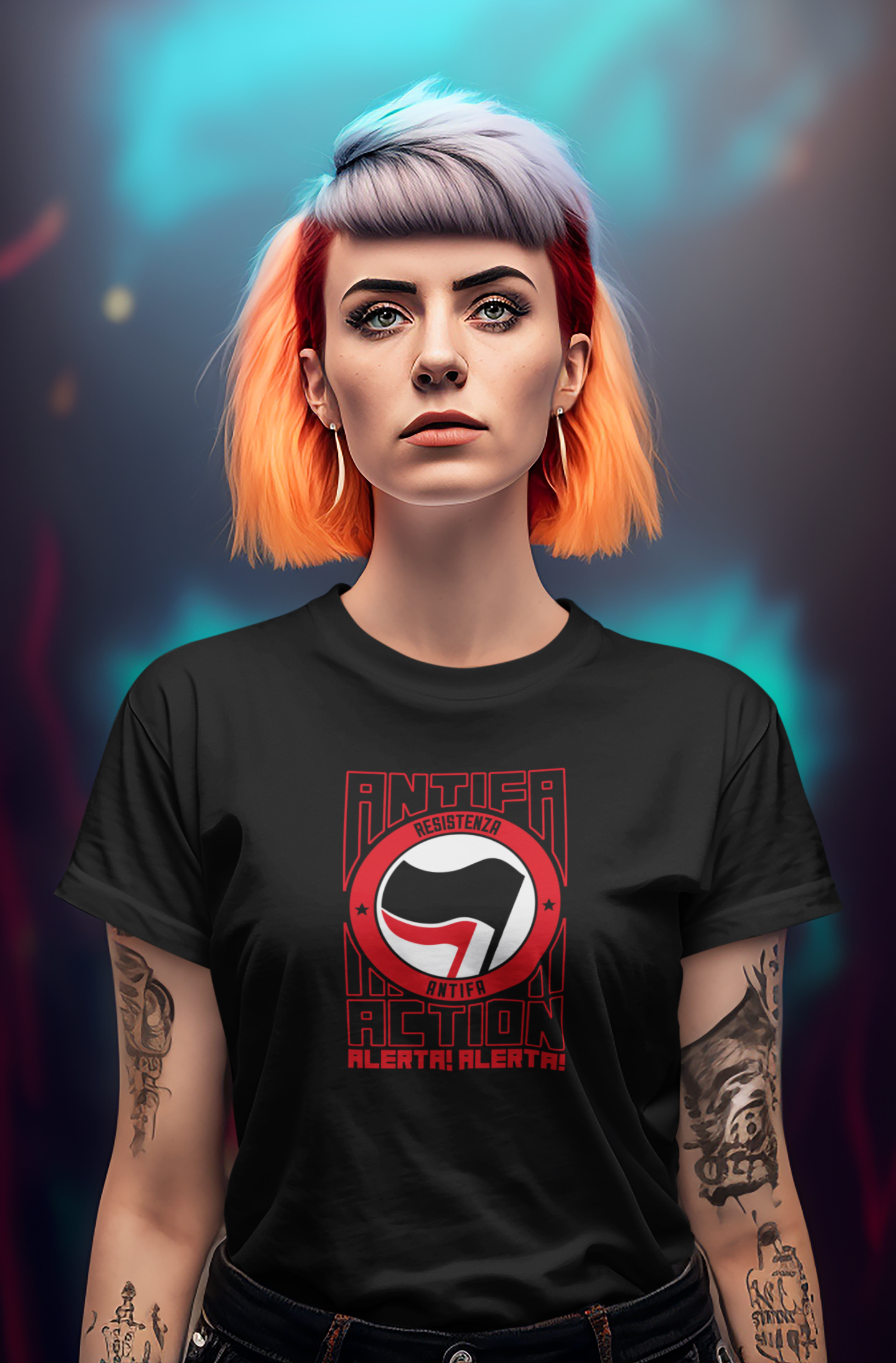 Antifa T-Shirt Donna
